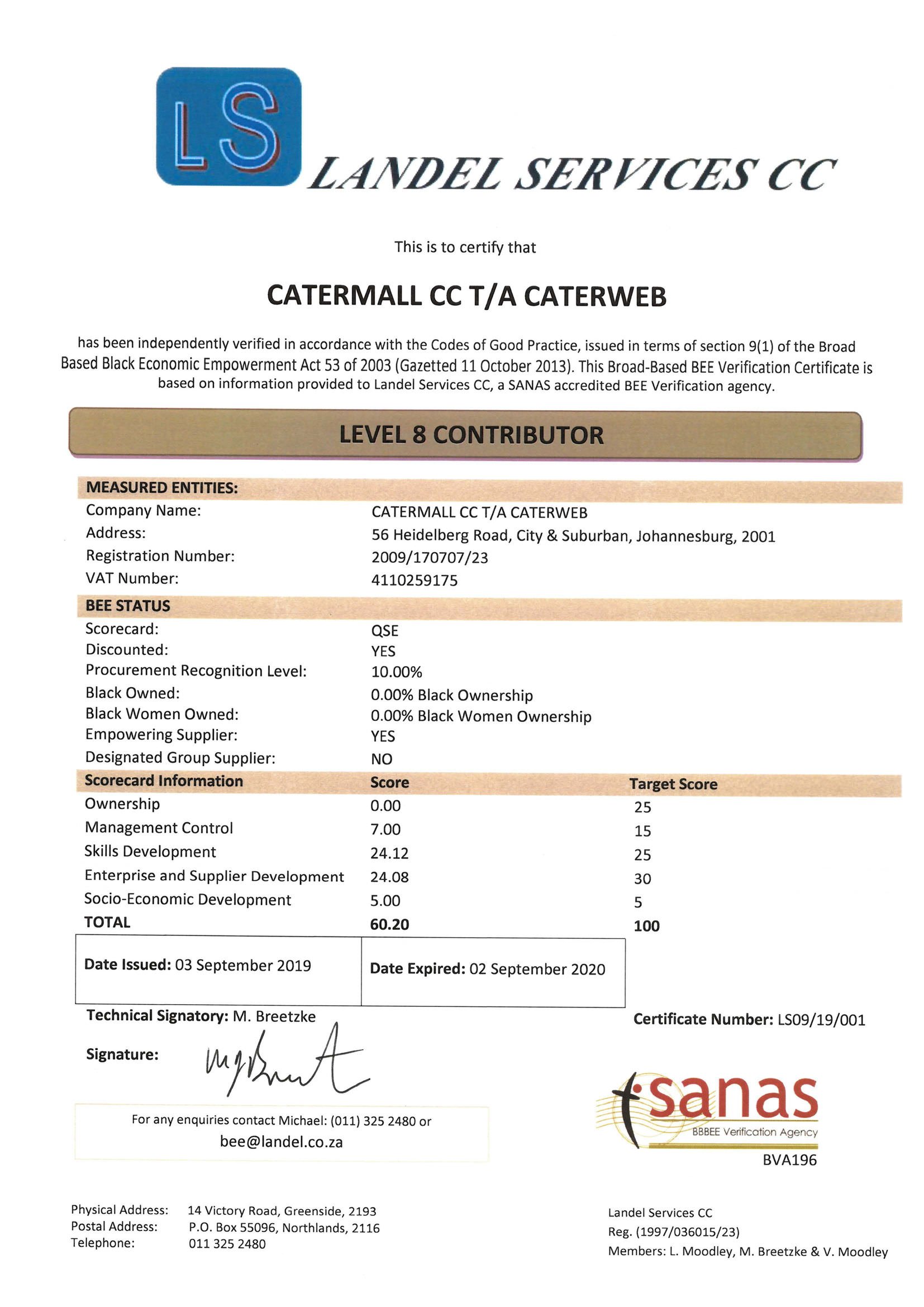 Catermall CC ta Caterweb - BEE Certificate 2019.jpg