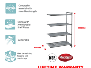 4 TIER VENTED 460 L X 1220 W X 1830MM H