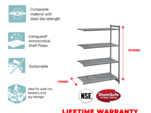 4 TIER VENTED 610 L X 1220 W X 1830MM H