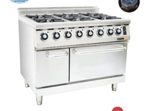 GAS STOVE WITH ELECTRIC OVEN ANVIL - 6 BURNER