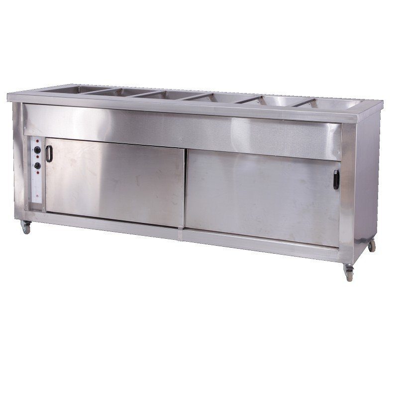 BAIN MARIE FLOOR MODEL WITH HOT CLOSET