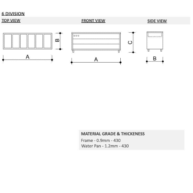 BAIN MARIE FLOOR MODEL WITH HOT CLOSET - Image 2
