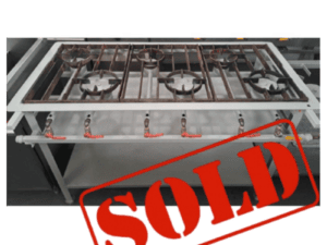 BOILING TABLE - 6 BURNER STAGGERED