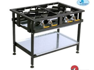 BOILING TABLE GAS - COMMERCIAL - 4 BURNER STAGGERED