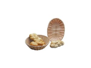 BREAD BASKET WOVEN PLASTIC ROUND