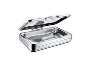 CHAFING DISH INDUCTION - RECTANGULAR WITH GLASS LID 9LT - ELECTRO CHEF LUXELINE