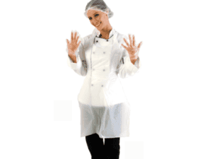 DISPOSABLE APRONS - PACK OF 100 (10 MICRONS)
