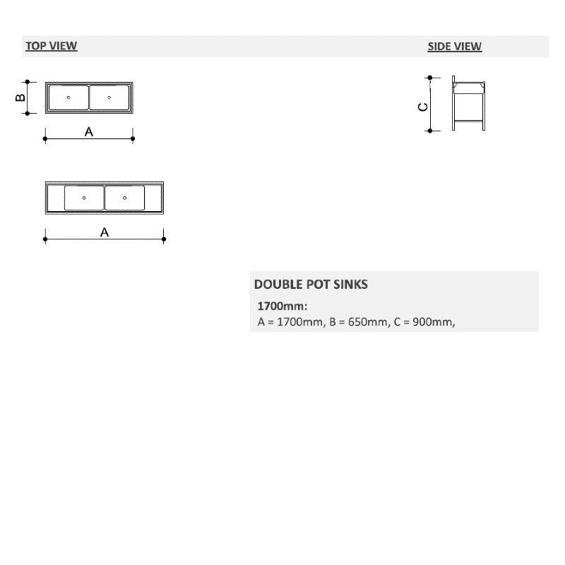 DOUBLE POT SINK - Image 2