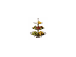 FRUIT STAND S/STEEL - 3 TIER 18/10 S/STEEL		 R