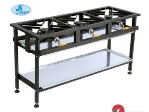 GAS Boiling TABLE - COMMERCIAL - 3 BURNER STRAIGHT