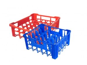 GLASS CRATE LARGE - 30 GLASSES - BLUE