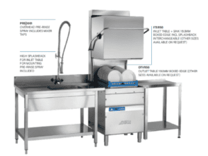 INLET TABLE + SINK 1150mm - BOXED EDGE