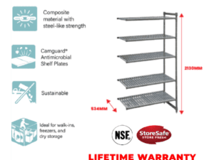 BASICS ADD ON UNIT 534MM X 1220MM X 2130MM -5 TIER VENTED