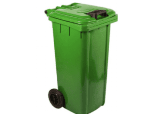 MOBILE REFUSE BIN 120Lt - GREEN 'ORGANIC WASTE'