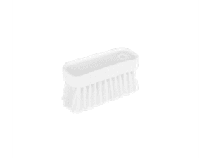 NAIL BRUSH SOFT BRISTLE WHITE - 110MM