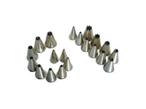 NOZZLE SET METAL PLAIN - 10 PIECE