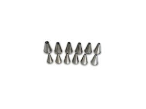 NOZZLE SET S/STEEL - PLAIN 12 PIECE