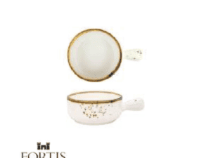 SMALL BOWL WITH HANDLE - FYNBOS 'KAROO SAND' - 10CM (6)