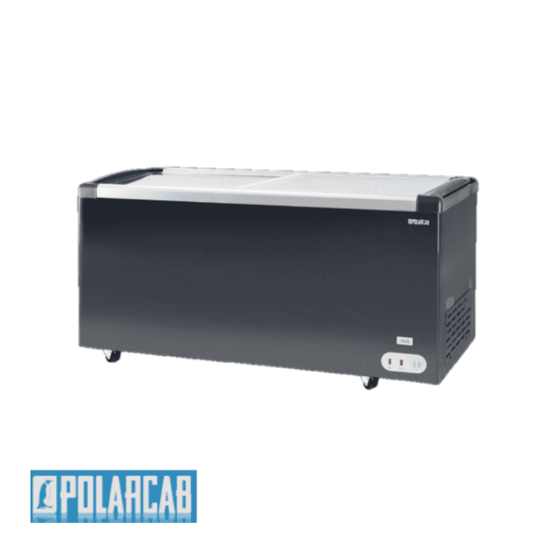 POLARCAB ISLAND FREEZER W SLIDING GLASS TOP - 355L
