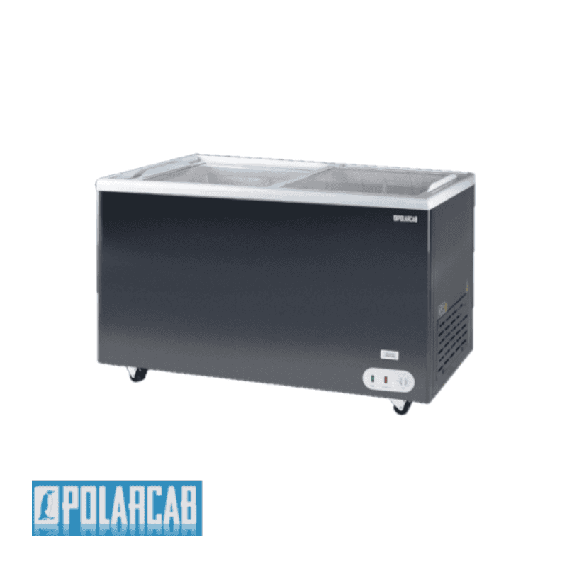 POLARCAB FREEZER WITH SLIDING GLASS TOP - 197L