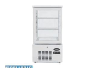 POLARCAB REFRIGERATED DISPLAY 4 SIDED GLASS - 58LT WHITE