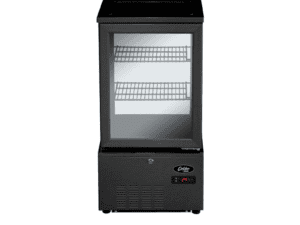 POLARCAB REFRIGERATED DISPLAY 4 SIDED GLASS - 58LT BLACK