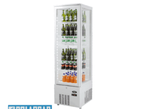 POLARCAB REFRIGERATED DISPLAY 4 SIDED GLASS - 278LT WHITE