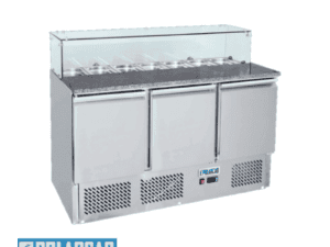 POLARCAB SALADETTE FRIDGE WITH GRANITE TOP AND SNEEZEGUARD
