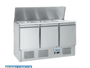 POLARCAB SALADETTE FRIDGE WITH CUTTING BOARD AND HINGED LID