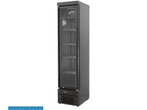POLARCAB BLACK UPRIGHT FREEZER - SLIM LINE