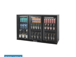 POLARCAB BLACK BAR COOLER - 3 DOOR HINGED