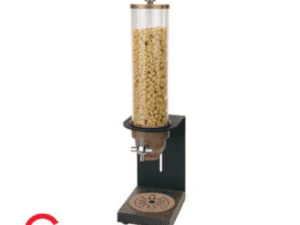 CEREAL DISPENSER SINGLE - ASH WOOD BASE - BRONZE
