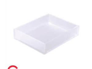 LUCITE TRAY - ICE WHITE - 325MM X 265MM X 75MM
