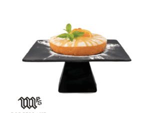 RECTANGULAR SLATE WITH STAND - BLACK - 32 X 26.5 X 7.5CM