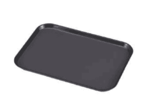 FIBERGLASS SMOOTH TRAY - BLACK 27 W X 35CM L