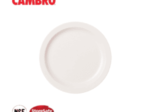 POLYCARBONATE NARROW RIM DINNER PLATE - 22.9CM - WHITE