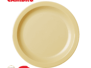 POLYCARBONATE NARROW RIM DINNER PLATE 25.4CM - BEIGE