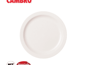 POLYCARBONATE NARROW RIM SIDE PLATE - 16.5CM - WHITE