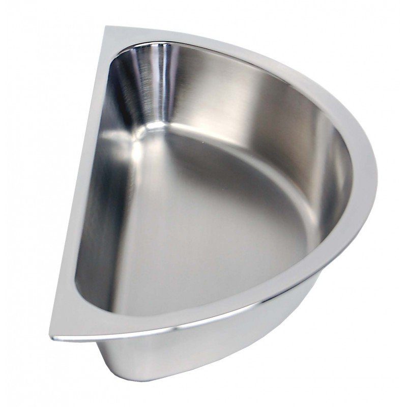 INSERT INFINITY ROUND HALF - 190x65mm (S/STEEL)