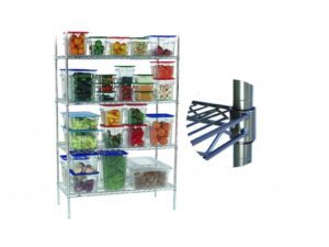 SHELVING UNIT ZINC/EPOXY – 4 SHELF – 905 X 455 X 1830MM