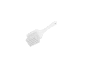 SHORT HANDLE SCRUB - SOFT BRISTLE WHITE - 210MM