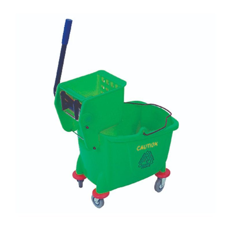 SINGLE BUCKET & WRINGER (PLASTIC FRAME) - GREEN '36LT'