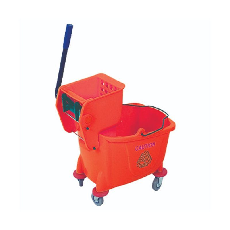 SINGLE BUCKET & WRINGER (PLASTIC FRAME) - RED '36LT'