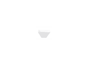 SQUARE TRUMPET SHAPE BOWL 23cm
