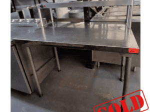 STAINLESS STEEL TABLE + RISER - 1100MM