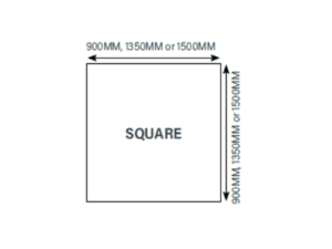 TABLE CLOTH - WHITE - SQUARE 900 x 900MM