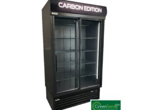 BEVERAGE COOLER DOUBLE SLIDING DOOR - 'CARBON EDITION'