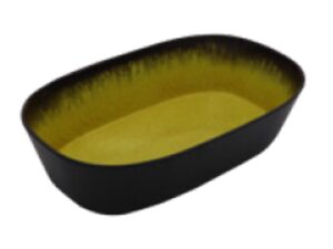 CAPSULE BOWL RECTANGLE (MED YELLOW)