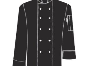 CHEFS UNIFORM DENIM JACKET BASIC LONG SLEEVE - SMALL