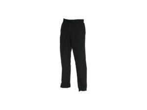 CHEFS UNIFORM - BAGGIES BLACK PIN STRIPE - X - SMALL